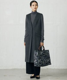 自由区 L 【19号サイズまで展開・カタログ掲載】TRギャバ裏起毛ワイド パンツ