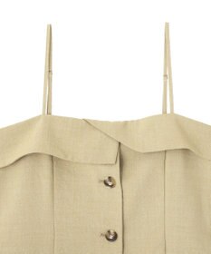 earth music&ecology 【セットアップ対応】フラップボタンビスチェ