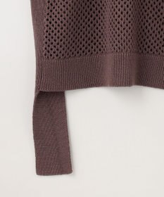 GRACE CONTINENTAL メッシュ2wayニットトップ