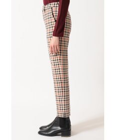 DAKS ツイル ハウスチェック スリムパンツ