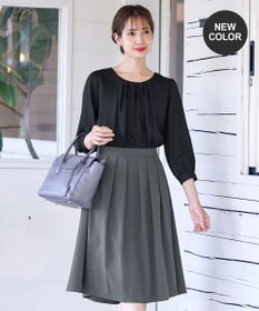 Tiaclasse 【洗える】ブラウスドッキングツイードワンピース