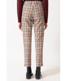 DAKS ツイル ハウスチェック スリムパンツ