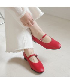 Pointer 日本製 本革ストラップ付きパンプス