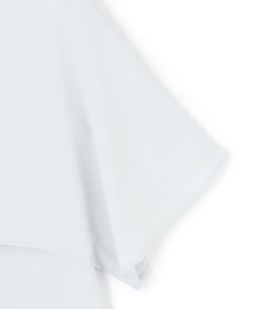 23区 L 【吸水速乾/UVカット/接触冷感】ストレッチジョーゼット  ケープデザイン カットソー