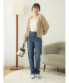 earth music&ecology テーパードデニムパンツ