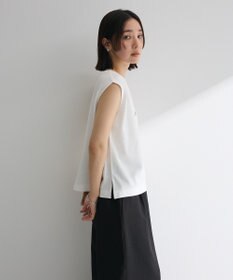 Green Parks ノースリーブフェミニンロゴプルオーバー