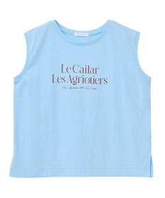 Green Parks ノースリーブフェミニンロゴプルオーバー