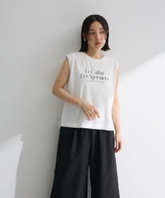 Green Parks ノースリーブフェミニンロゴプルオーバー