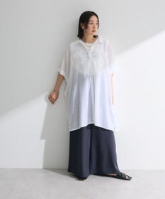 Green Parks ノースリーブフェミニンロゴプルオーバー