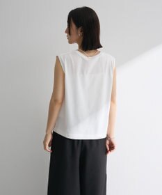 Green Parks ノースリーブフェミニンロゴプルオーバー