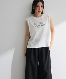 Green Parks ノースリーブフェミニンロゴプルオーバー