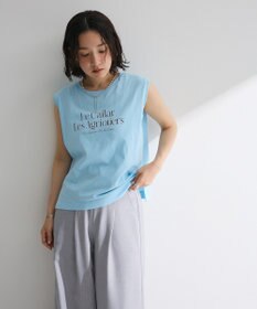 Green Parks ノースリーブフェミニンロゴプルオーバー