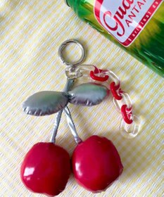 WEGO BIGチェリーチェーンキーホルダー