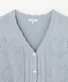 ANY KIDS ハート ニット カーディガン