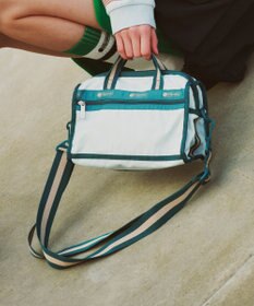 LeSportsac MINI DUFFEL CROSSBODY/スペクテイタークリアスカイ/ティール