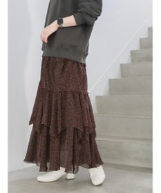 AMERICAN HOLIC 丈違いティアードフリルギャザースカート