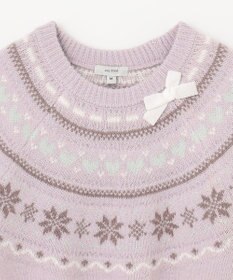 ANY KIDS ノルディック柄 ニット