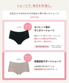Wing 【セパレート吸水サニタリーショーツ】　吸水パッド取り外し可能　モレにくい　はきこみ丈ふつう　ウイング／ワコール　EC7500