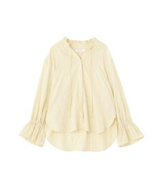 AMERICAN HOLIC スタンドフリルストライプスキッパーブラウス