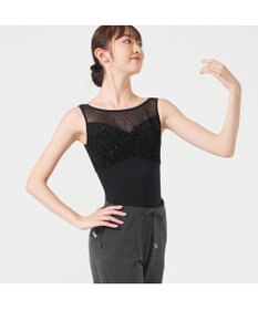 Chacott ◎【Nela ライン】ノースリーブレオタード