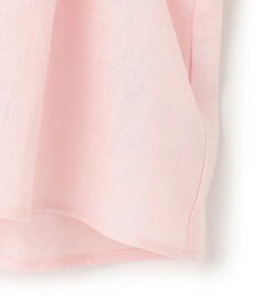 UNFILO リネンレーヨン タックブラウス