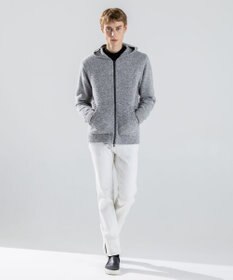 JOSEPH HOMME 【新素材】ジェントルフィットボア　ジップアップフーディー