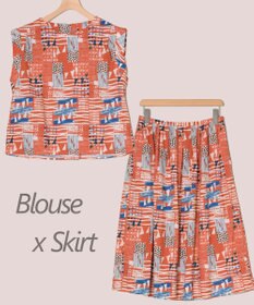 ONWARD Reuse Park セット商品/サイズ38【23区】ブラウス春夏×スカート春夏