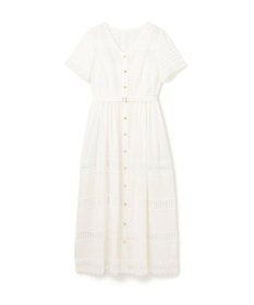 GRACE CONTINENTAL レース切替フレアワンピース