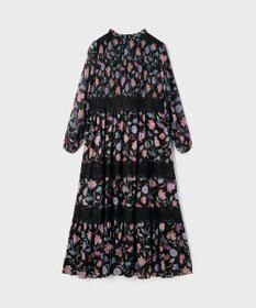 GRACE CONTINENTAL サラサプリントティアードワンピース