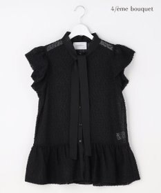 自由区 【カトリエムブーケ】Expression delicate ボウタイチュールトップス