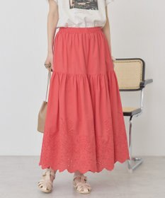 AMERICAN HOLIC アイレット刺繍ティアードスカート