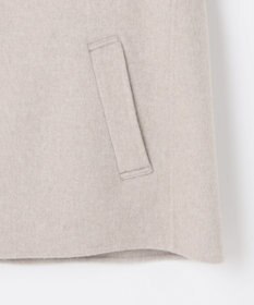 J.PRESS LADIES L ウールナイロンリバー ノーカラー コート