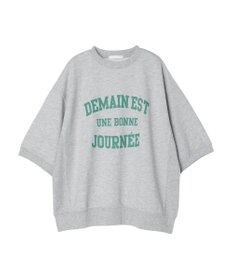 Green Parks ７分袖ロゴ裏毛プルオーバー