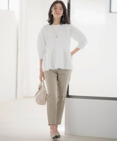 組曲 【WEB限定】スポンディッシュペプラム ニット