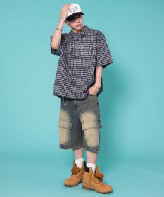 WEGO 別注PIKOチェックグラフィックシャツ（SS）