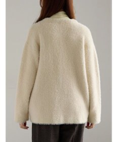 Te chichi ダブルフェイスフェザーカーディガン