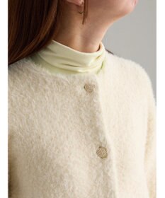 Te chichi ダブルフェイスフェザーカーディガン