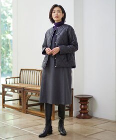 J.PRESS LADIES 【洗える】高密度タフタ キルティング ショート コート