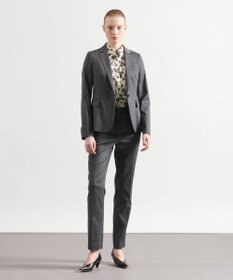 JOSEPH ウールバイストレッチ　テーパードトラウザーズ