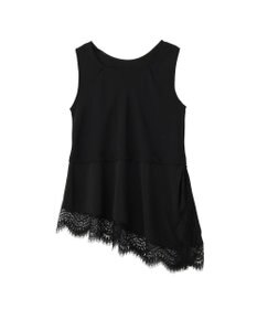 YECCA VECCA 2wayアシメデザインノースリーブブラウス