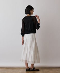 GRACE CONTINENTAL マットシアープリーツスカート