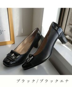 Pointer 日本製 本革スクエアトゥパンプス