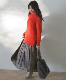 ANY SIS 【洗える】シャイニードットギャザー スカート