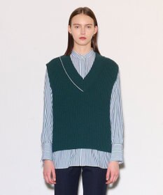 JOSEPH ポプリンシャツ×ニットベスト