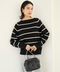 UNFILO カシミヤブレンド オフネックニット