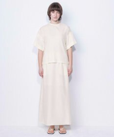 NAVE 【ReNAVE・セットアップ可/洗える/UVケア/接触冷感】フィブリルシャンブレー Aラインスカート