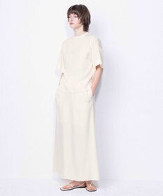 NAVE 【ReNAVE・セットアップ可/洗える/UVケア/接触冷感】フィブリルシャンブレー Aラインスカート