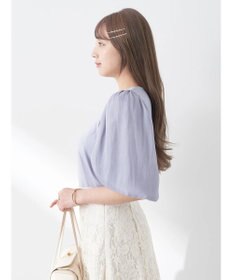 earth music&ecology ラメスリーブプルオーバー