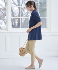 Tiaclasse 【日本製】ドライモーメント裾スリットパンツ