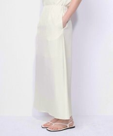 NAVE 【ReNAVE・セットアップ可/洗える/UVケア/接触冷感】フィブリルシャンブレー Aラインスカート